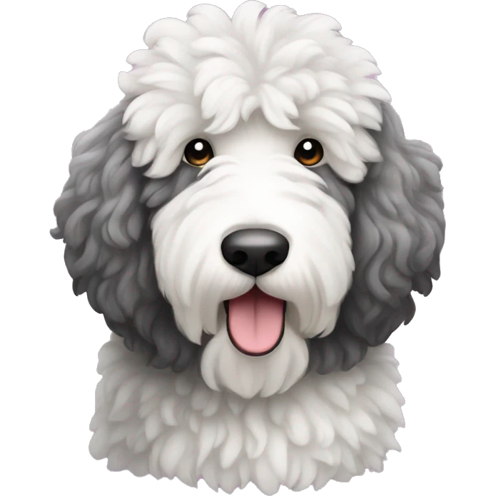 Large sheepadoodle  emoji