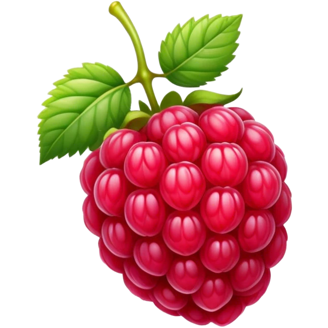 Happy raspberry emoji