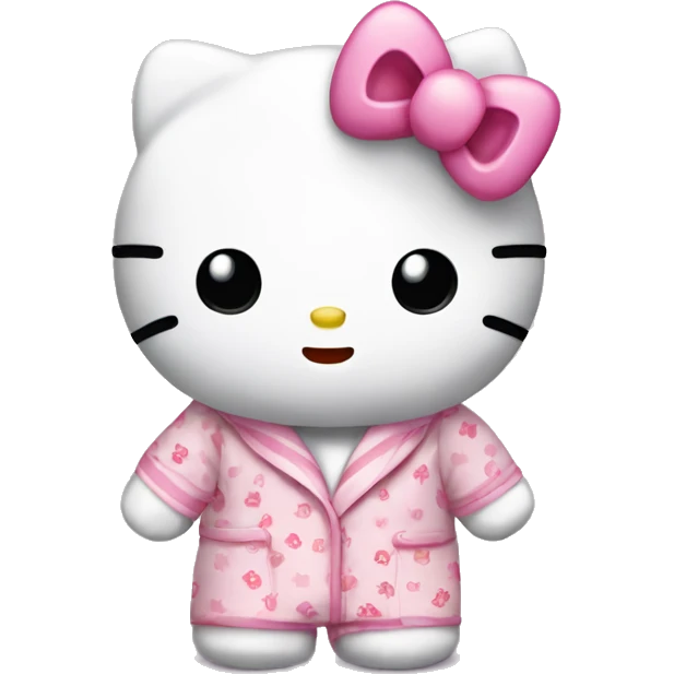 Hello kitty in a Pyjama  emoji