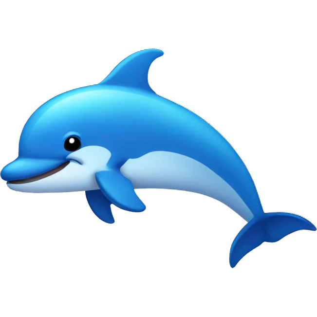 Blue Dolphin circle emoji emoji