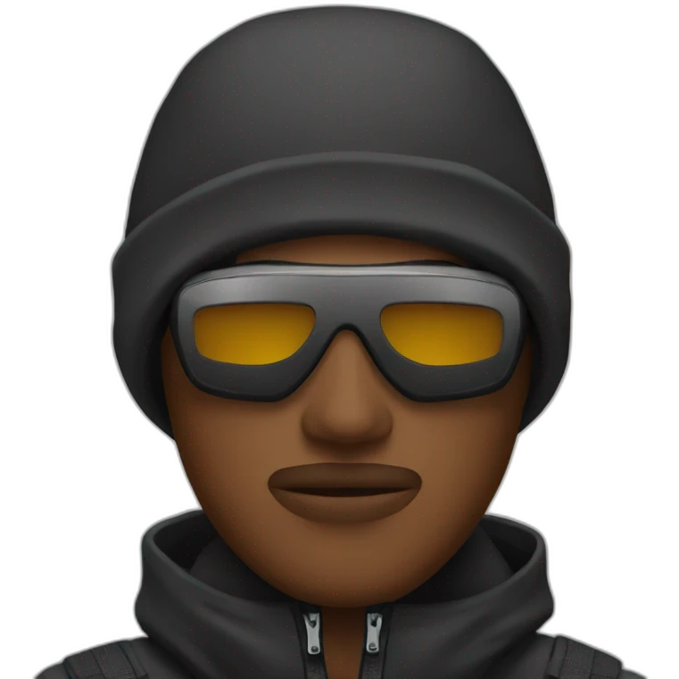 Men with a ski mask  emoji
