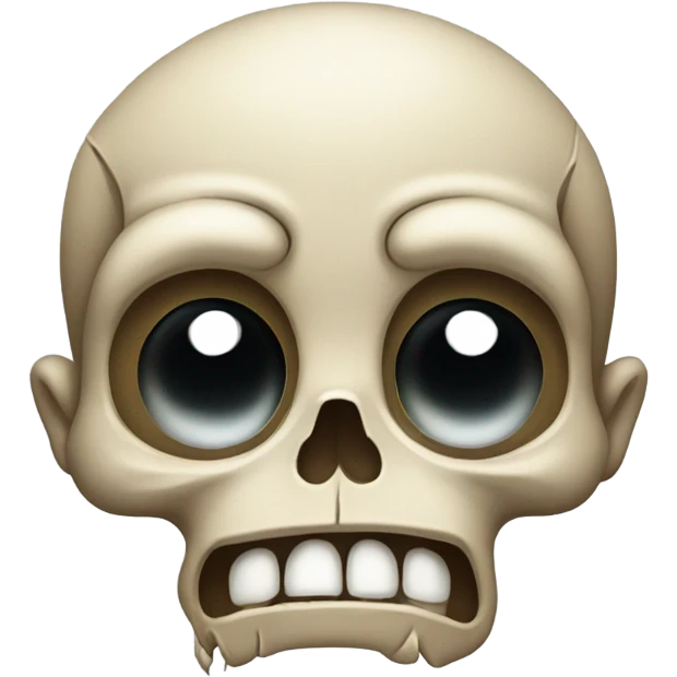 Skull sad emoji