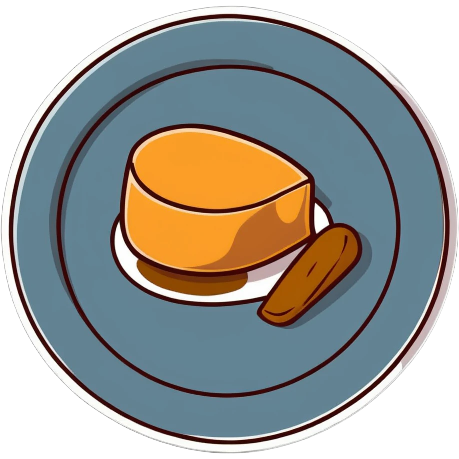 foie gras on a plate emoji