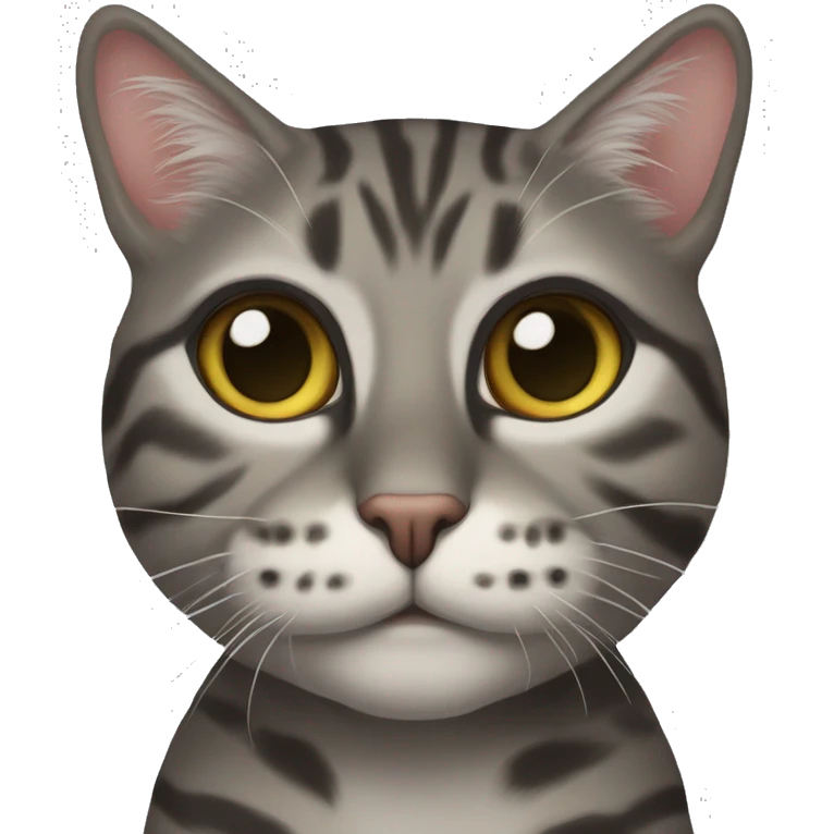 Кошка трехцветная толстая с коротки лапами  emoji