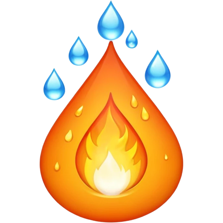 fire and water emoji