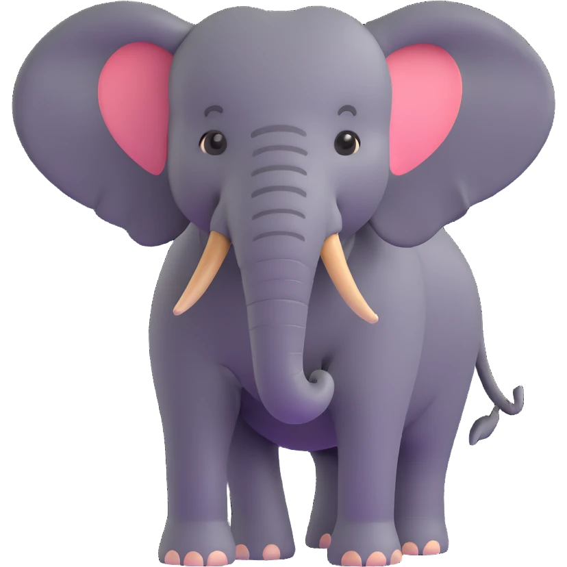 elephant standing facing forward emoji