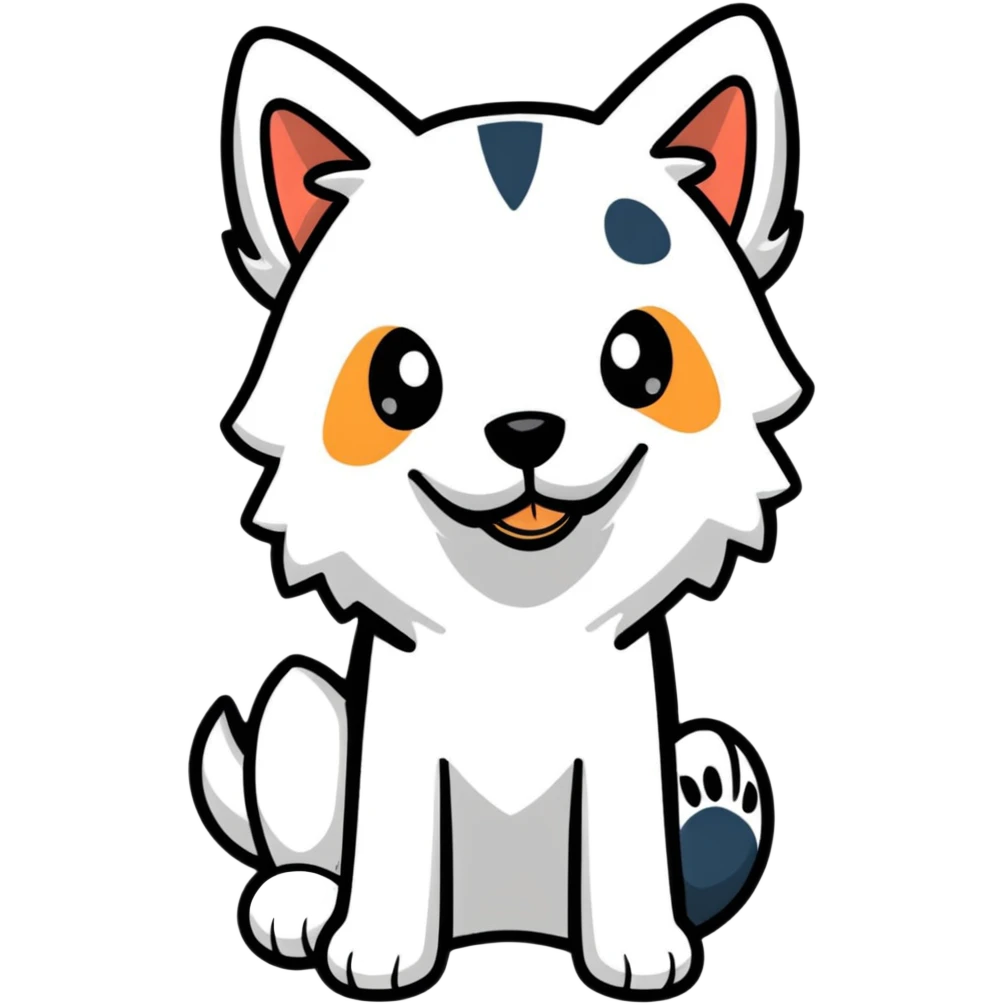 playful dog emoji