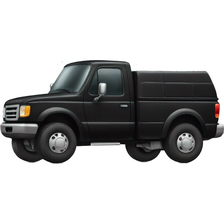 Black truck  emoji