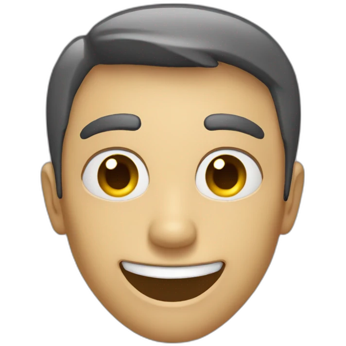 Emoji yeux blasé avec sourire emoji