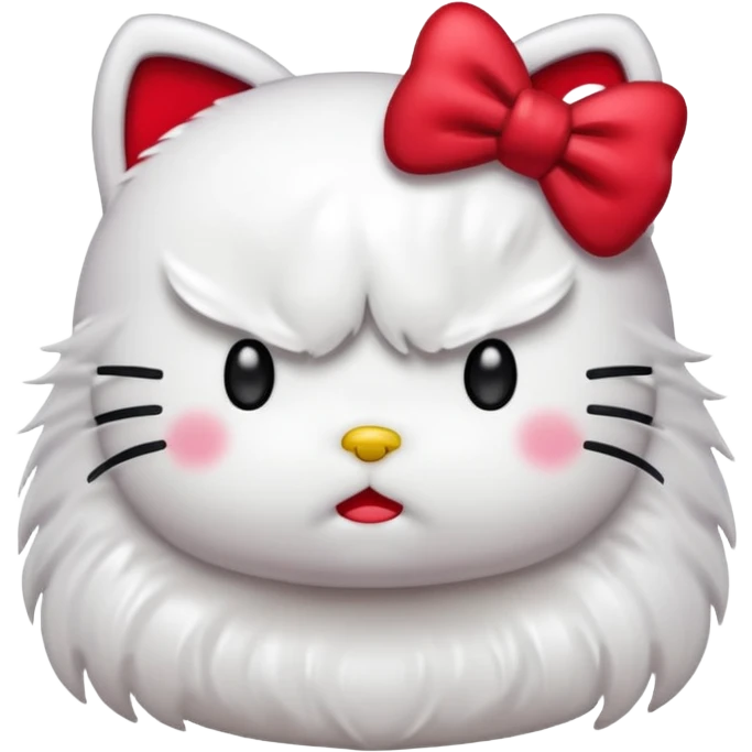 Angry hello kitty  emoji