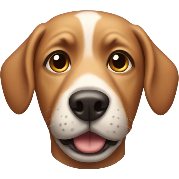 Dog with a big head  emoji