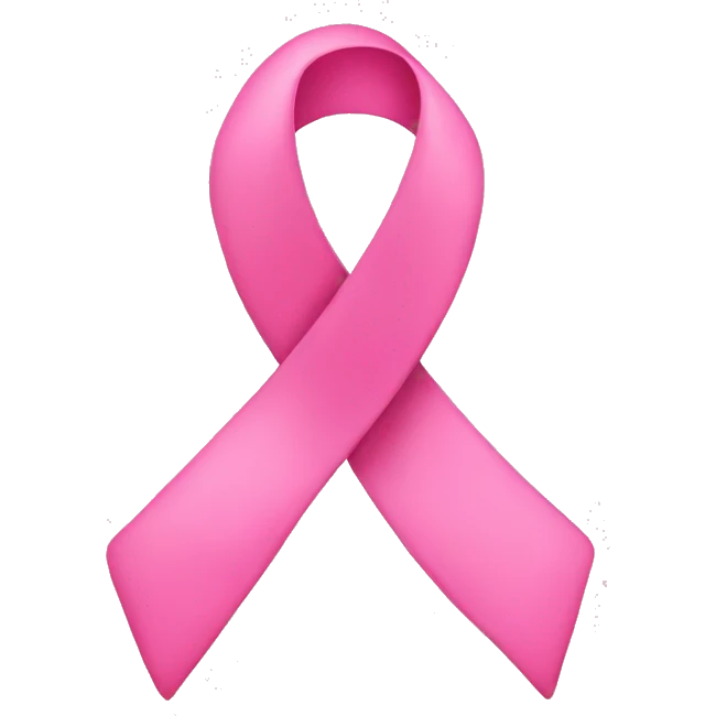 cute pink ribbon emoji