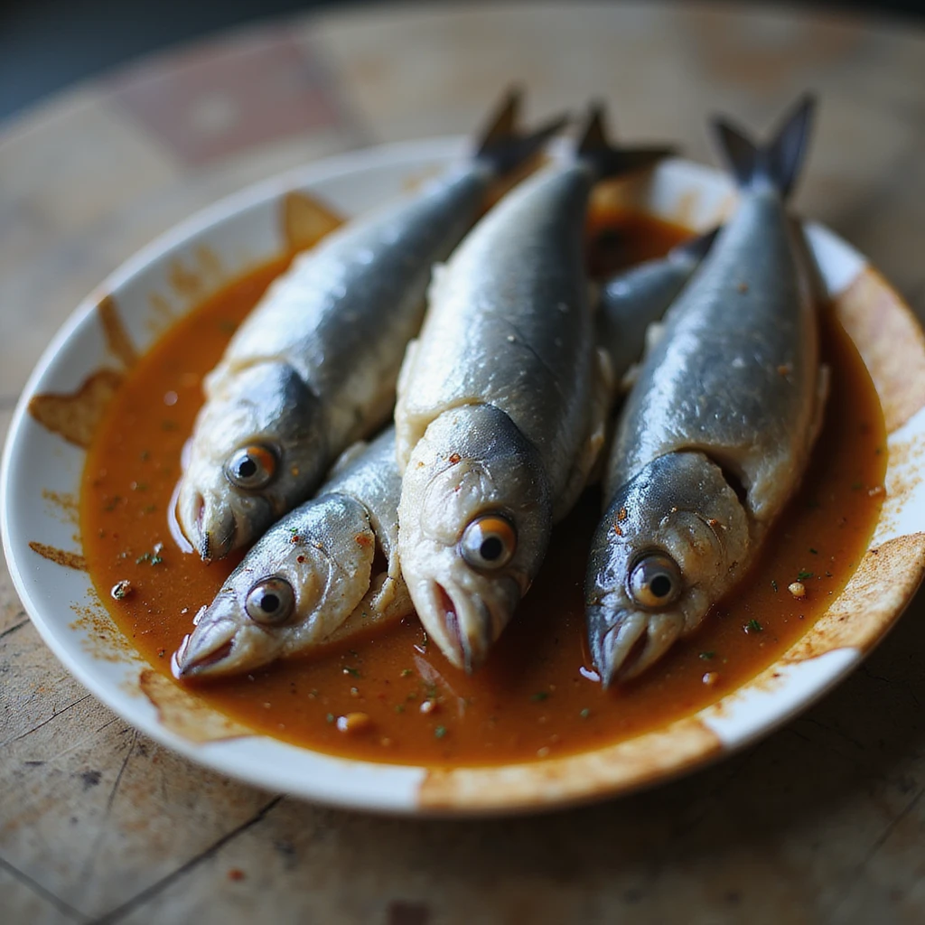 anchovies, realistic style, detailed, lifelike emoji