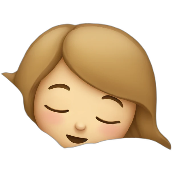 girl-sleeping-with-mouth-open emoji