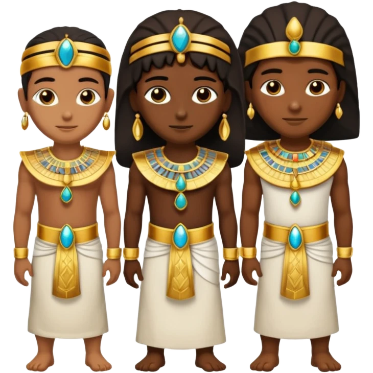 group of egipcian people emoji