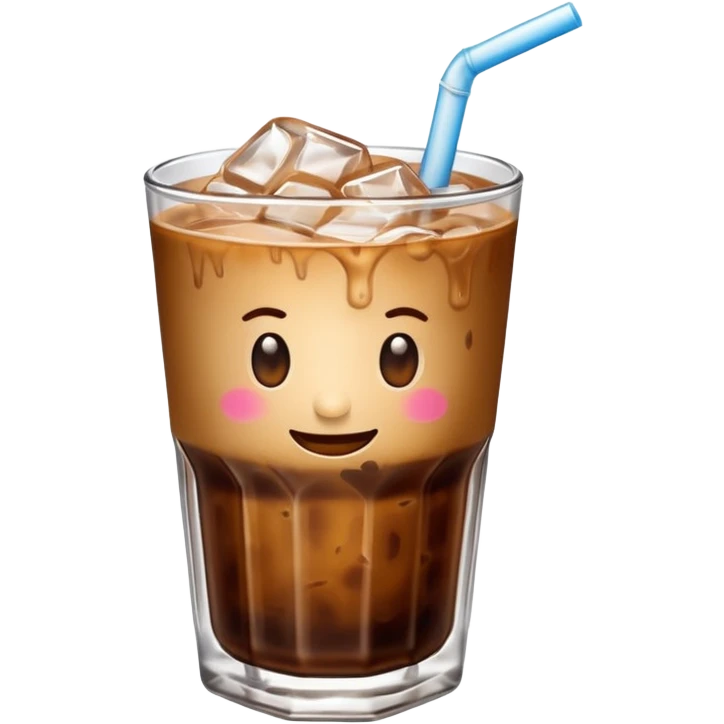 Iced coffee aesthetic emoji