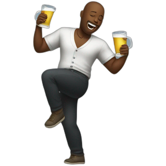 dancing while heavy drinking emoji