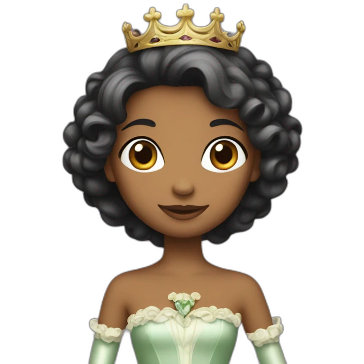 Une princesse avec une fourchette à la main emoji