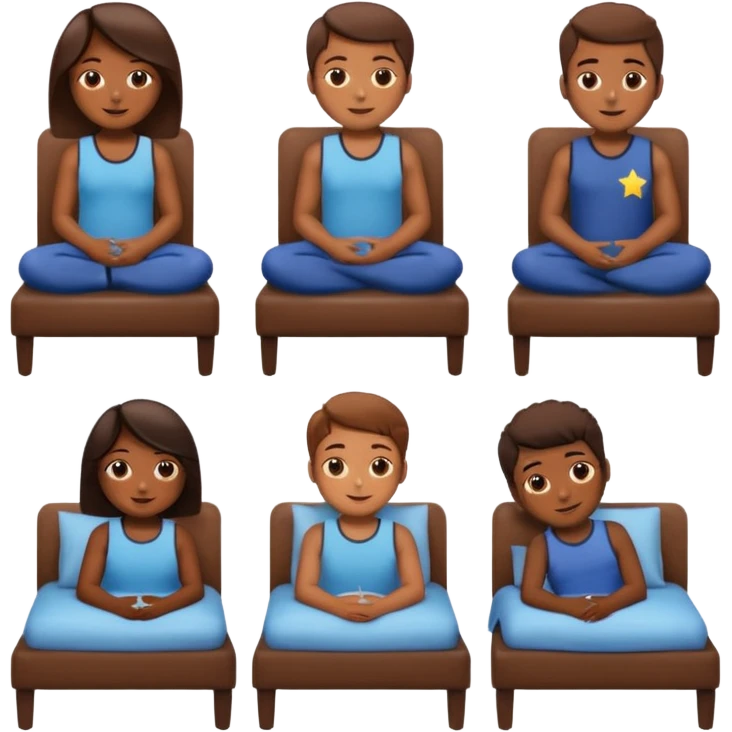 craeate me a series of emojis for those excersises:

Nose
Sit
Lay down
Spin
Focus
Drop
Walk next to me emoji