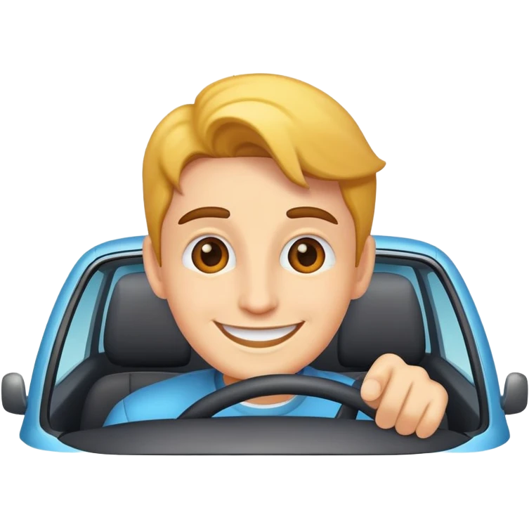 Dralin in a car emoji