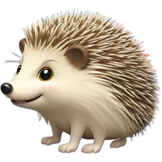 hedgehog hiding behind bubbles emoji