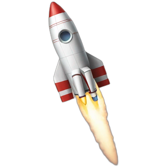 Rocket leaving earth emoji