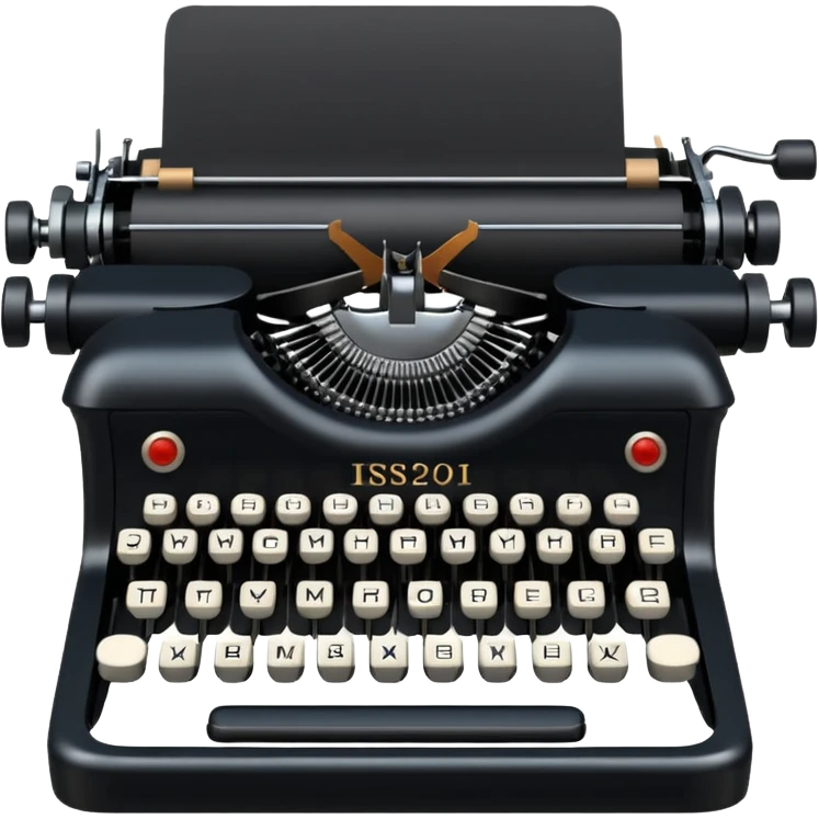 Typewriters were mechanical or electromechanical devices used for writing before the invention of modern computers and word processors. By pressing the keys, letters and characters were stamped onto paper with ink from a ribbon emoji