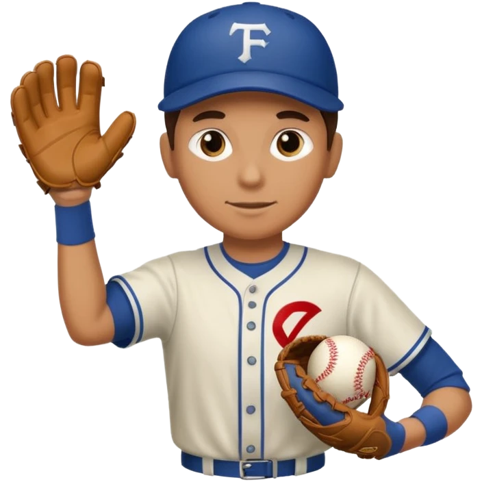 Person abruptly catching a ball emoji