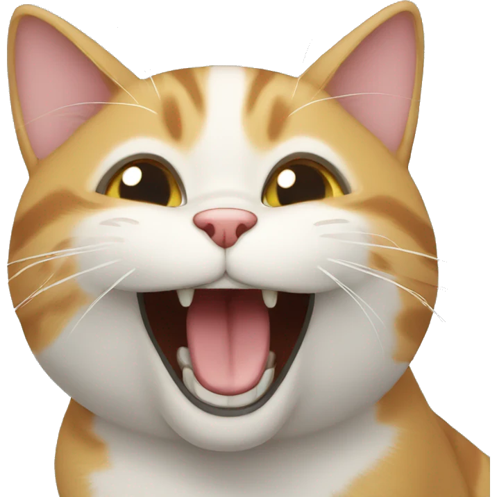 Cat laughing emoji