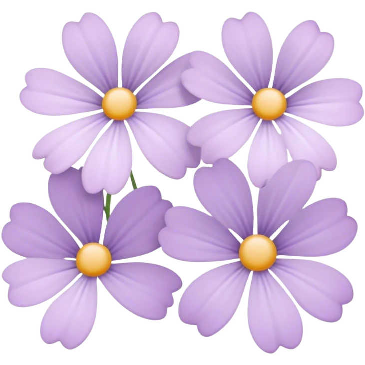 Light pink pastel lavender flowers emoji