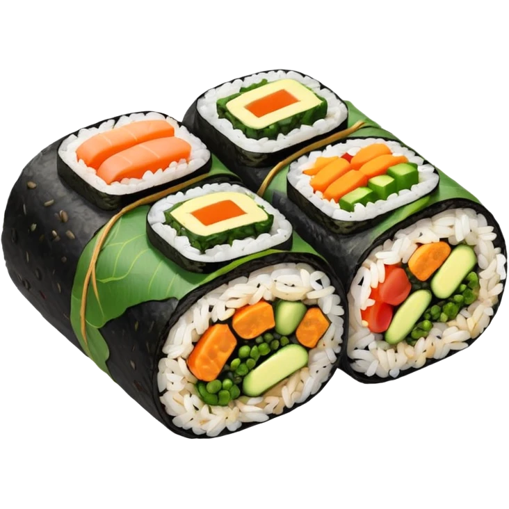 vegan kimbap single piece emoji