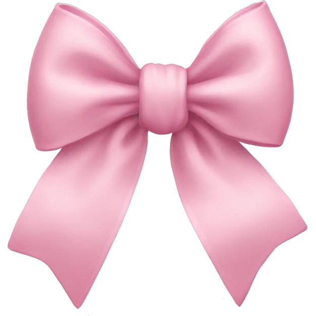 Light pink bow  emoji