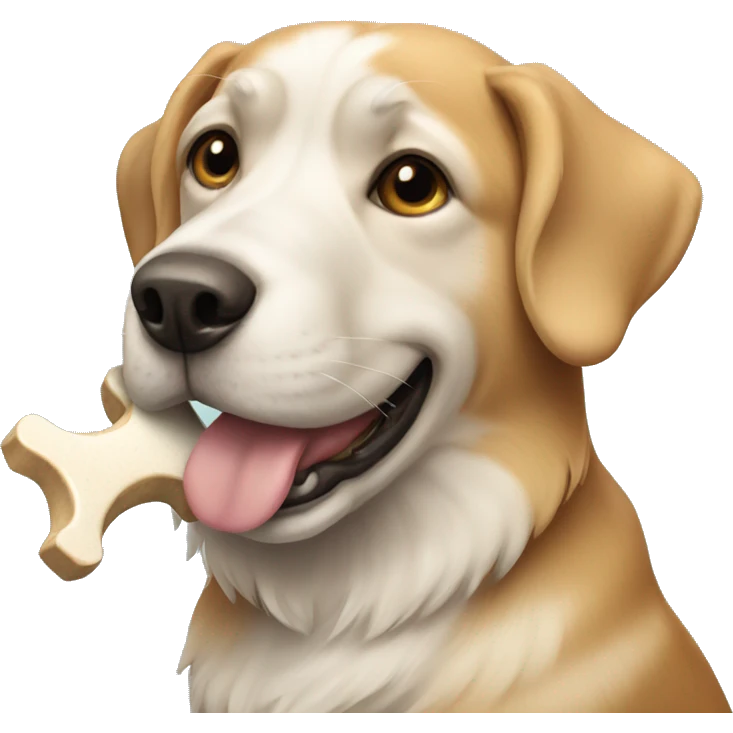 dog with a bone emoji