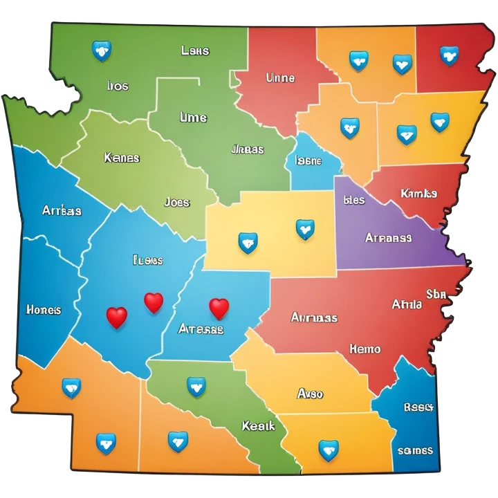 Arkansas map emoji