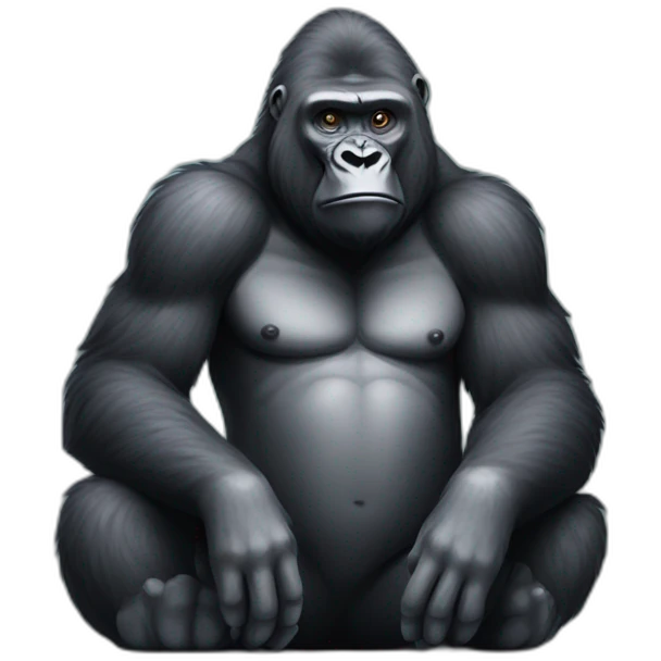 gorilla sitting emoji