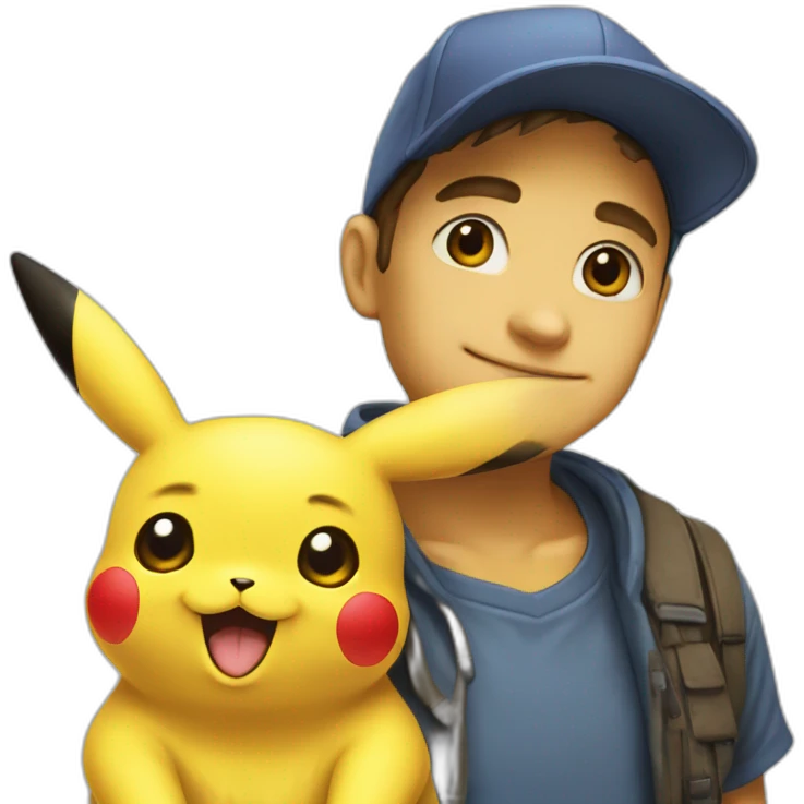 Pikachu realista emoji