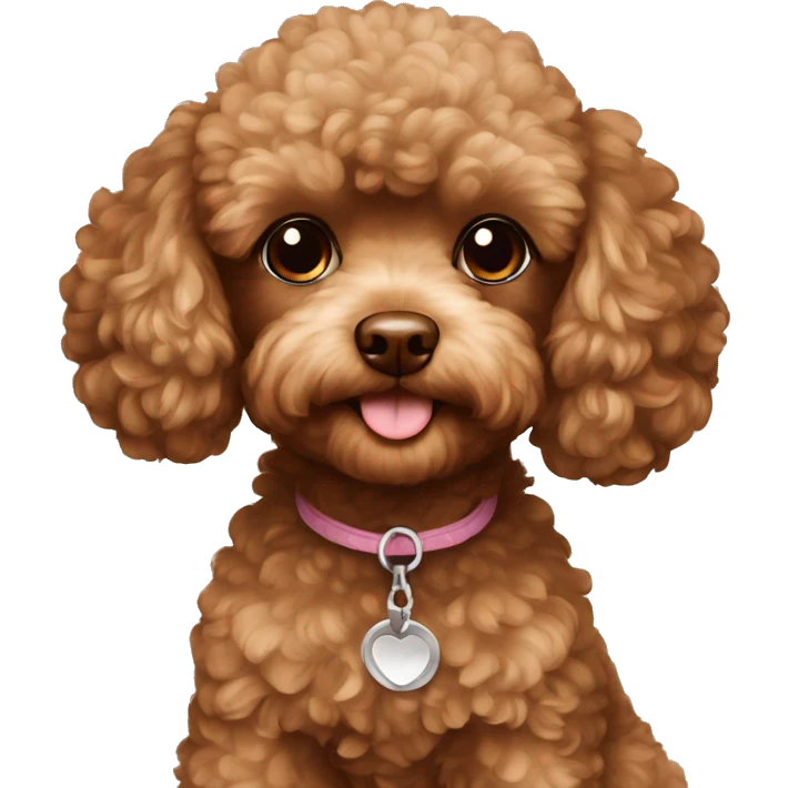 Toy poodle brown emoji