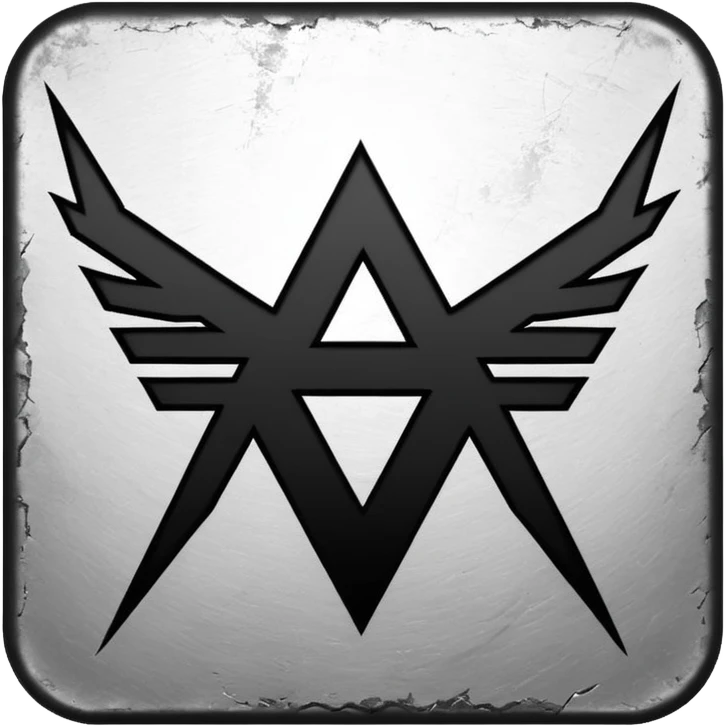 m of metallica band logo emoji