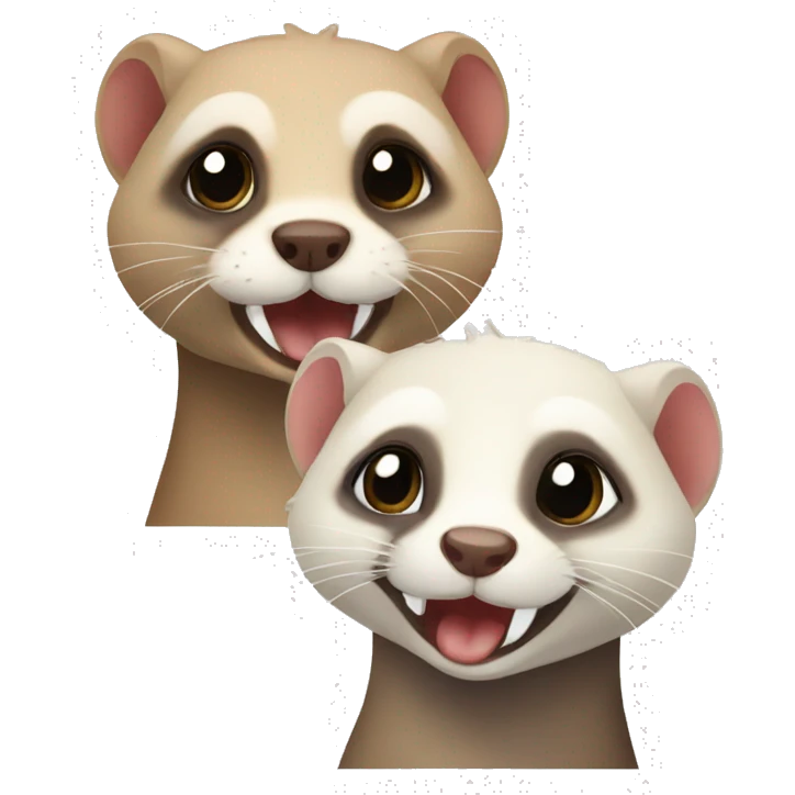 Four ferrets emoji
