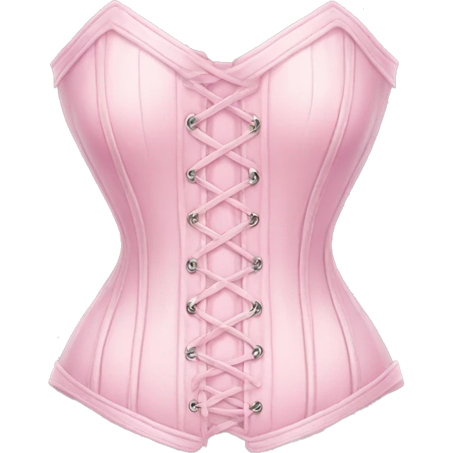 Pastel pink corset  emoji
