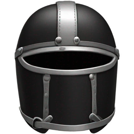 black leather helmet emoji