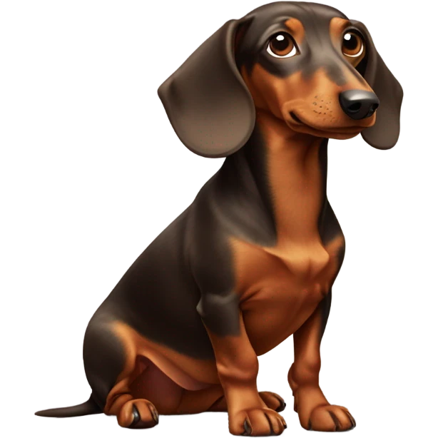 Dachshund dog emoji
