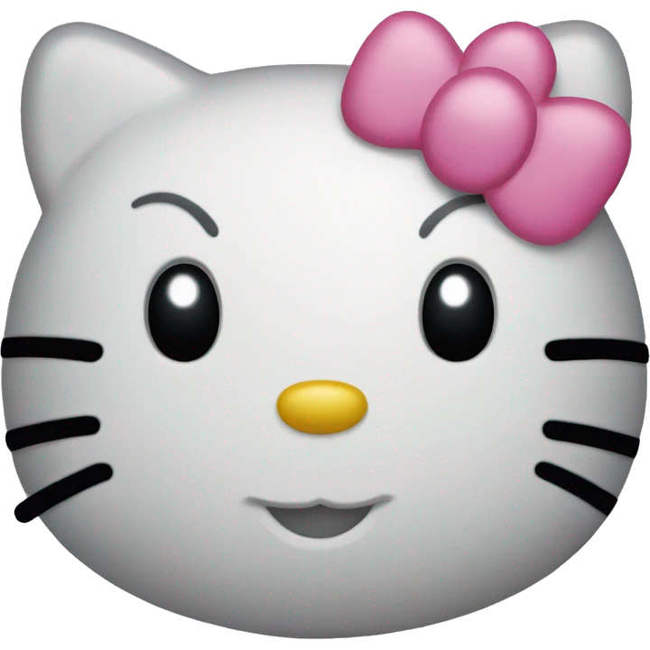 hello kitty smirking  emoji