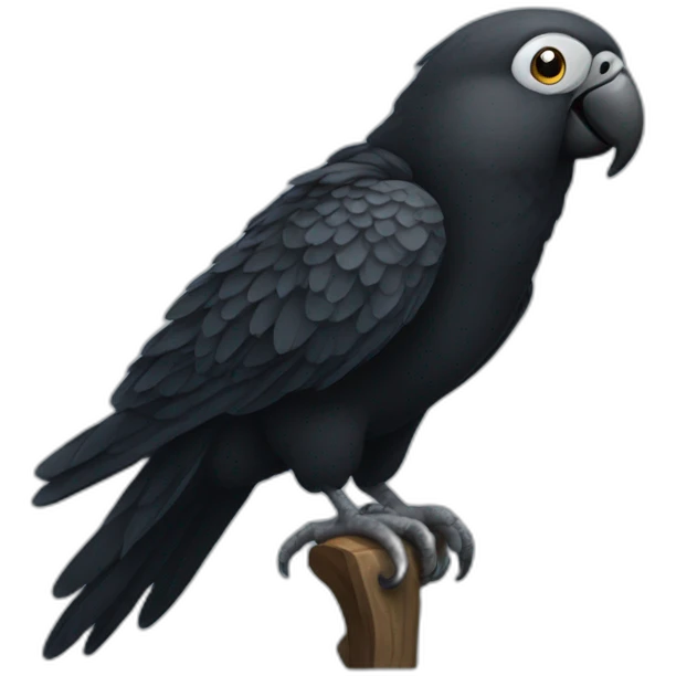 black parrot emoji