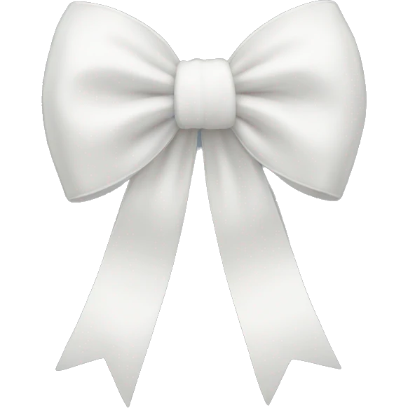 white bow emoji