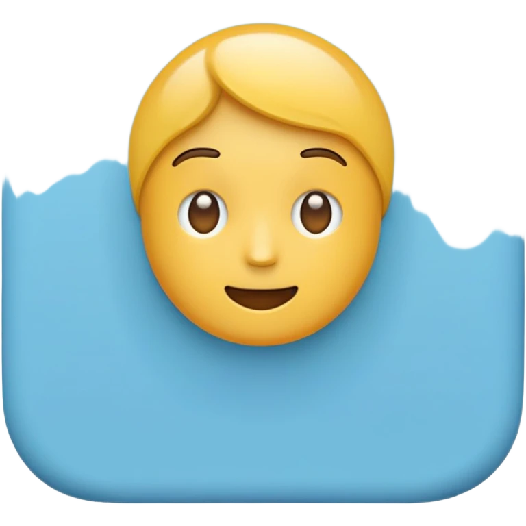 an emoji representing google classroom that is light blue emoji