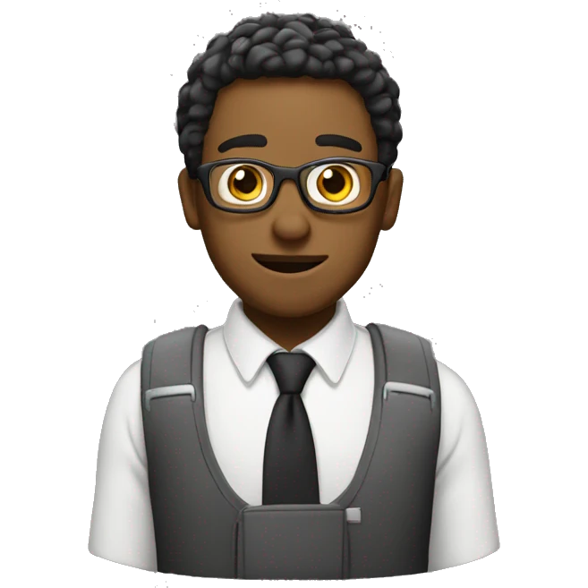 Man goes to school emoji