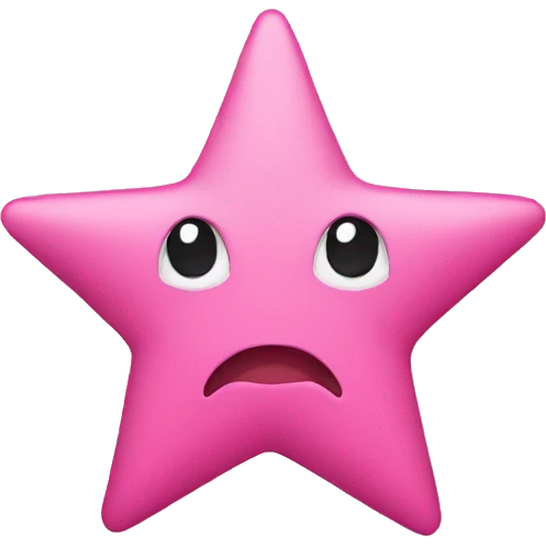 pink star emoji