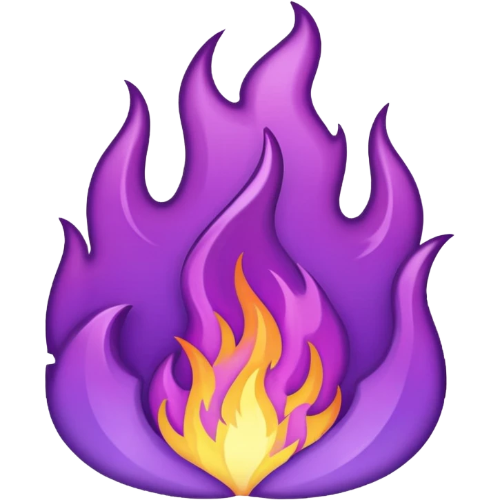plain purple fire emoji