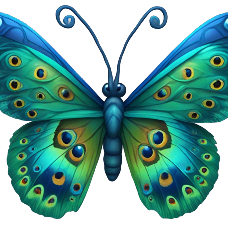 Butterflypeacock emoji